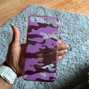 Purple Camouflage iPhone 8 Plus case